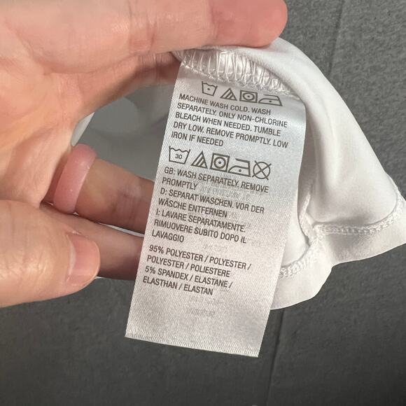 Susan Graver Modern Essentials Liquid Knit A-Line Top White Size 2X - Picture 6 of 6